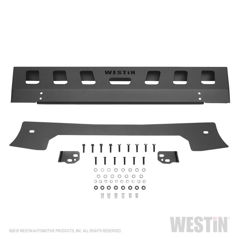 Westin 18-19 Jeep Wrangler JL Front Bumper Skid Plate - Textured Black