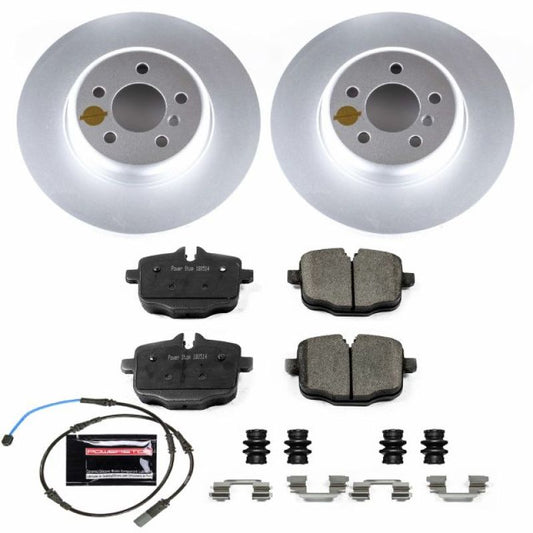 Power Stop 11-16 BMW 550i Rear Z23 Evolution Sport Coated Brake Kit