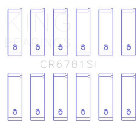 King Engine Bearings 01/98-12/09 Chrysler 167CI / 2.7 Liter EER V6 Rod Bearing Set