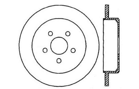 StopTech 03-09 Chrysler PT Cruiser Tur / 03-05 Dodge Neon SRT-4 Rear Right Slotted & Drilled Rotor