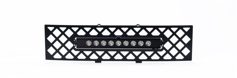 Putco 11-14 Ford F-150 - EcoBoost Bumper Grille Insert - Black SS Diamond w/ 10in Luminix Light Bar