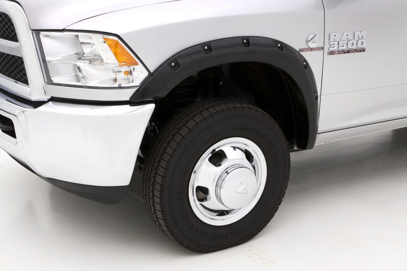 Lund 10-17 Dodge Ram 2500 RX-Rivet Style Textured Elite Series Fender Flares - Black (2 Pc.)