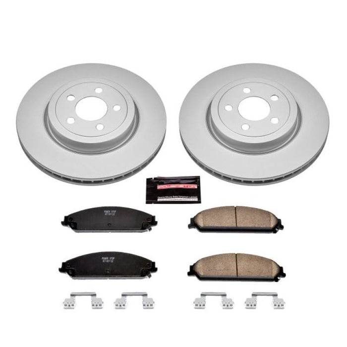 Power Stop 05-19 Chrysler 300 Front Z17 Evolution Geomet Coated Brake Kit