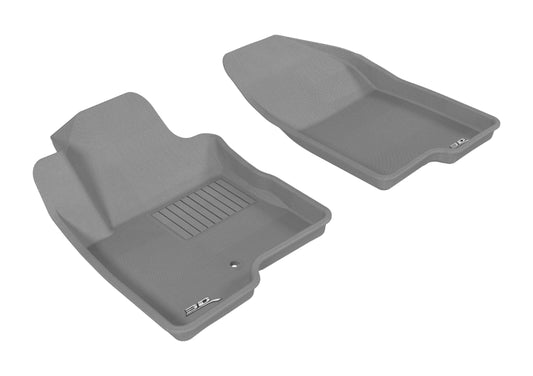 3D MAXpider 2007-2013 Jeep Compass Kagu 1st Row Floormat - Gray