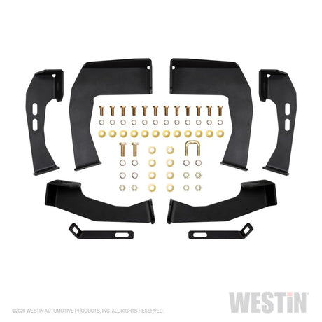 Westin 04-13 Chevy Silverado 1500 Crew Cab 2004-2013 HDX Drop Nerf Step Bars - Textured Black