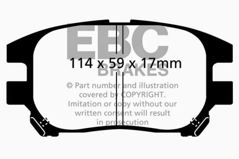 EBC 02-03 Lexus RX300 3.0 2WD Greenstuff Front Brake Pads