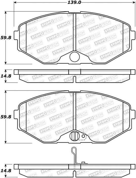 StopTech Street Brake Pads - Front