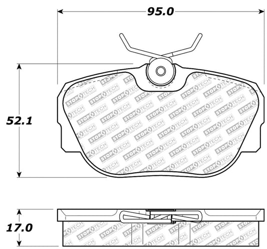 StopTech 87-93 Saab 900 Street Select Brake Pads Front - Rear