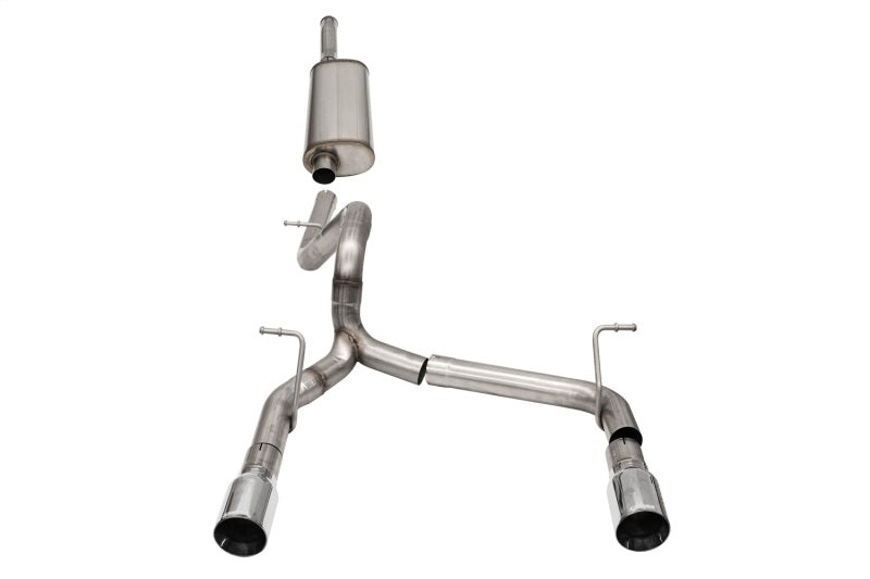 Corsa 2018-2025 Jeep Wrangler JLU 3.6L 2.75in Sport Cat-Back Exhaust w/ 4in Tips