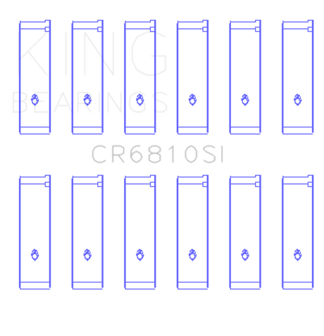 King Engine Bearings Chrysler 215 (Size .026) Connecting Rod Bearings (Set of 6)