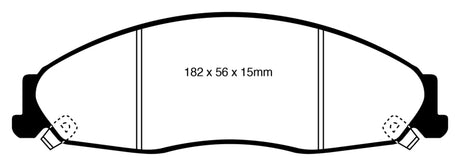 EBC 05-08 Pontiac Grand Prix 5.3 Redstuff Front Brake Pads