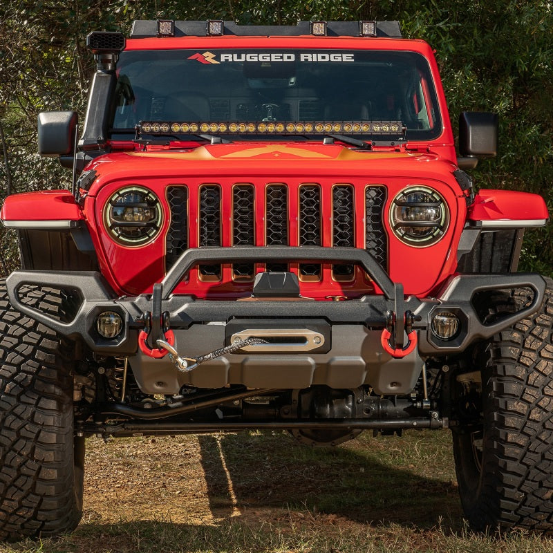 Rugged Ridge Venator Front Bumper W/Overrider & Winch Tray JL