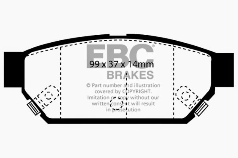 EBC 93-96 Eagle Summit 1.5 Greenstuff Rear Brake Pads