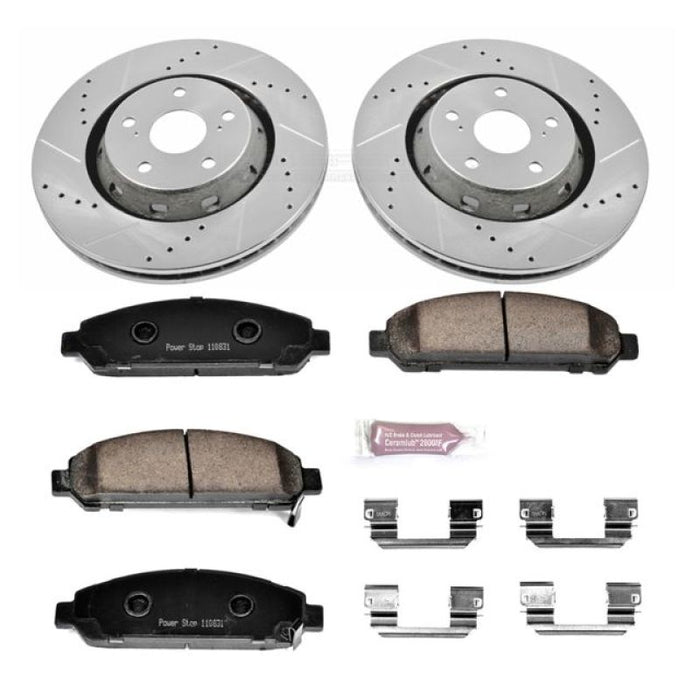 Power Stop 09-16 Toyota Venza Front Z23 Evolution Sport Brake Kit