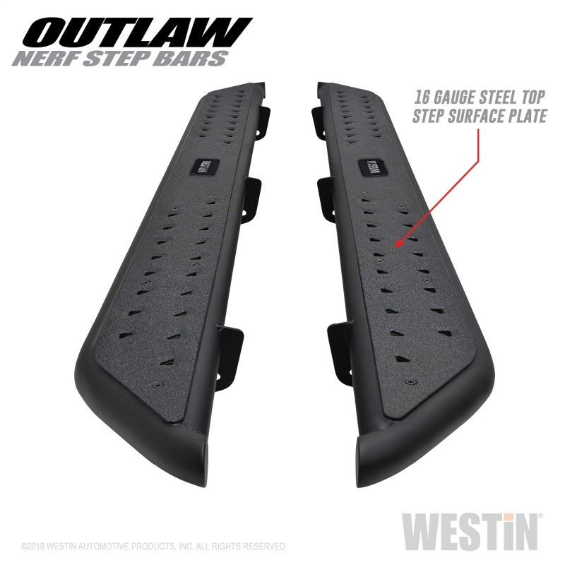 Westin 14-18 Chevrolet/GMC Silv/Seirra 1500 Double Cab Outlaw Nerf Step Bars