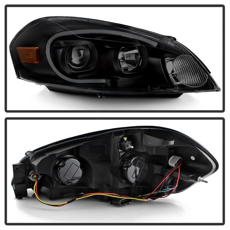 xTune 06-13 Chevrolet Impala LED Light Bar Headlights - Black Smoke (PRO-JH-CIM06-LB-BSM)