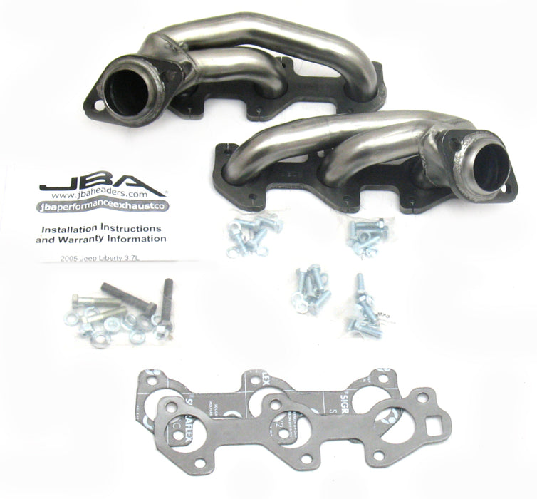 JBA 05-09 Jeep Liberty 3.7L V6 1-1/2in Primary Raw 409SS Cat4Ward Header