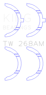King Engine Bearings Mazda RF/R2/RF-T Thrust Washer Set