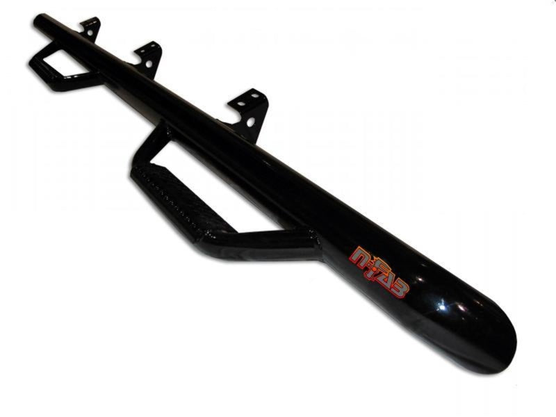 N-Fab Nerf Step 01-04 Toyota Tacoma Double Cab 5ft Bed - Gloss Black - W2W - 3in