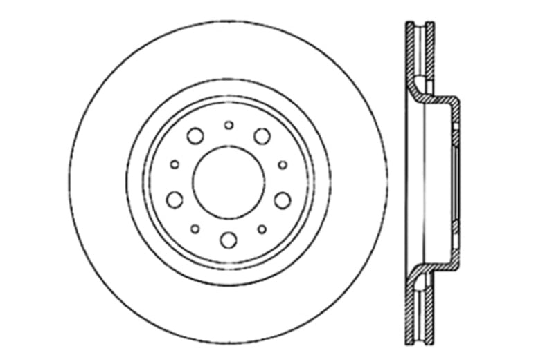 StopTech Slotted & Drilled Sport Brake Rotor