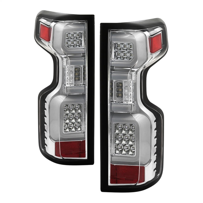 Spyder Chevy Silverado 19-20 LED Tail Light Chrome ALT-YD-CS19HAL-C