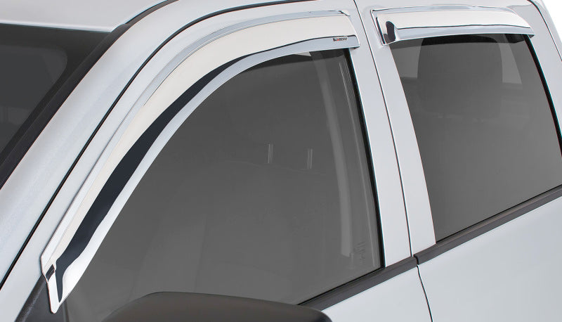 Stampede 2015-2019 Chevy Tahoe Sport Utility Tape-Onz Sidewind Deflector 4pc - Chrome