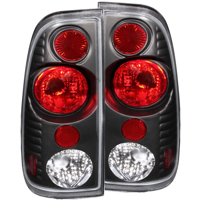 ANZO 1997-2003 Ford F-150 Taillights Black G2