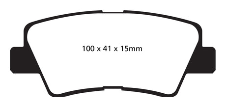 EBC 09-11 Hyundai Azera 3.3 Ultimax2 Rear Brake Pads