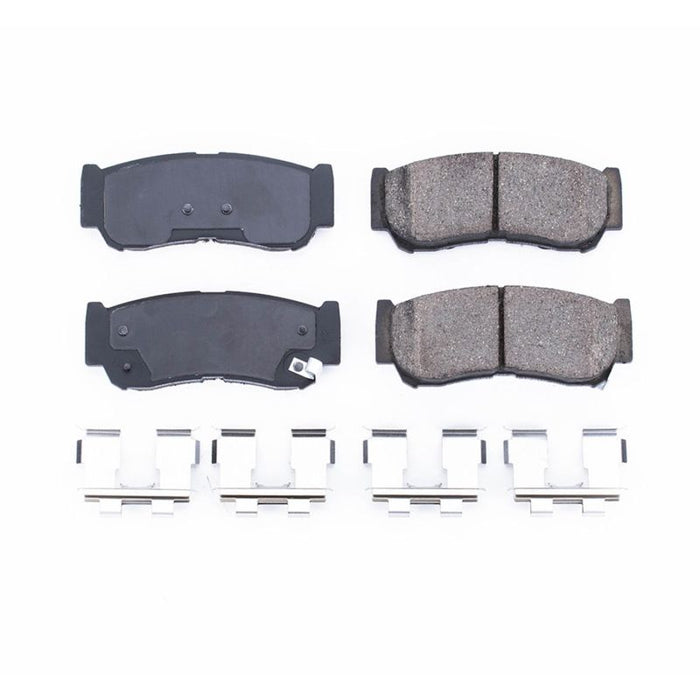 Power Stop 07-09 Hyundai Santa Fe Rear Z17 Evolution Ceramic Brake Pads w/Hardware