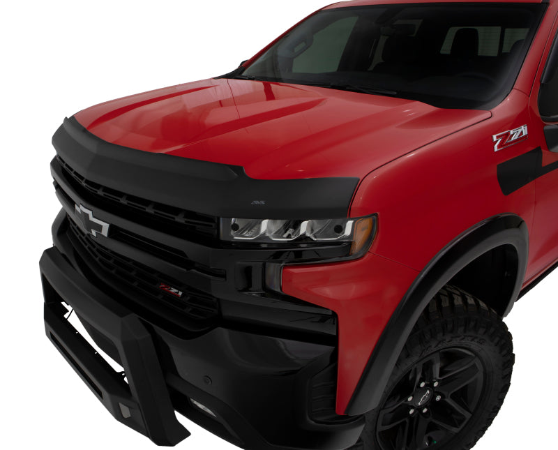 AVS 22-23 Chevrolet Silverado 1500 (Excl. ZR2/LT Trail Bss) Aeroskin II Low Prof Hood Shield - Blk