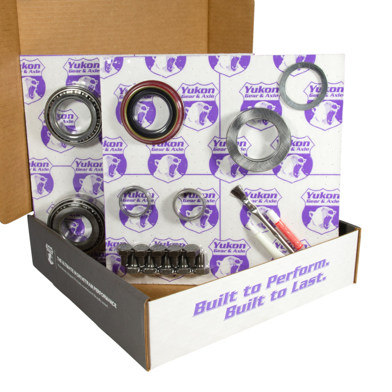 Yukon 8.8in Ford 3.55 Rear Ring & Pinion Install Kit 28 Spline Positraction 2.25in Axle Bearings