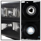 xTune GMC Sierra 07-13 Crystal Headlights Black HD-JH-GSIE07-AM-BK