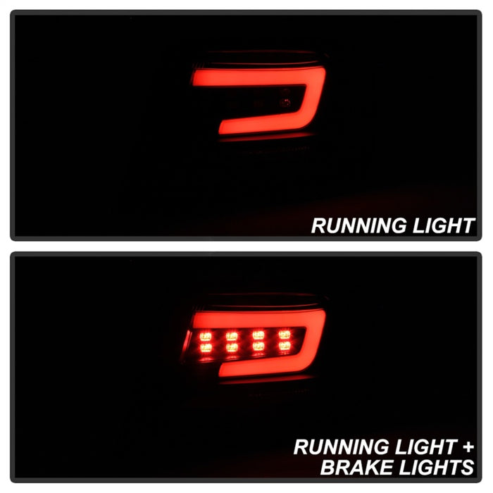 Spyder 08-11 Subaru Impreza WRX 4DR LED Tail Lights - Black ALT-YD-SI084D-LED-BK