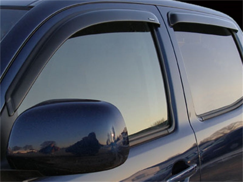 Stampede 2005-2019 Toyota Tacoma Crew Cab Pickup Tape-Onz Sidewind Deflector 4pc - Smoke