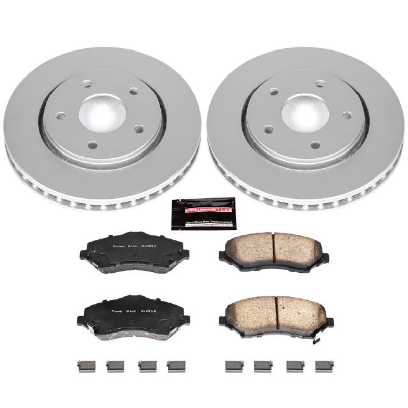 Power Stop 08-16 Chrysler Town & Country Front Z17 Evolution Geomet Coated Brake Kit