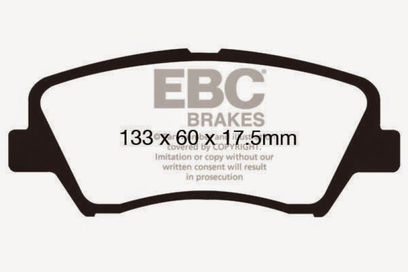 EBC 13+ Hyundai Elantra 1.8 Redstuff Front Brake Pads