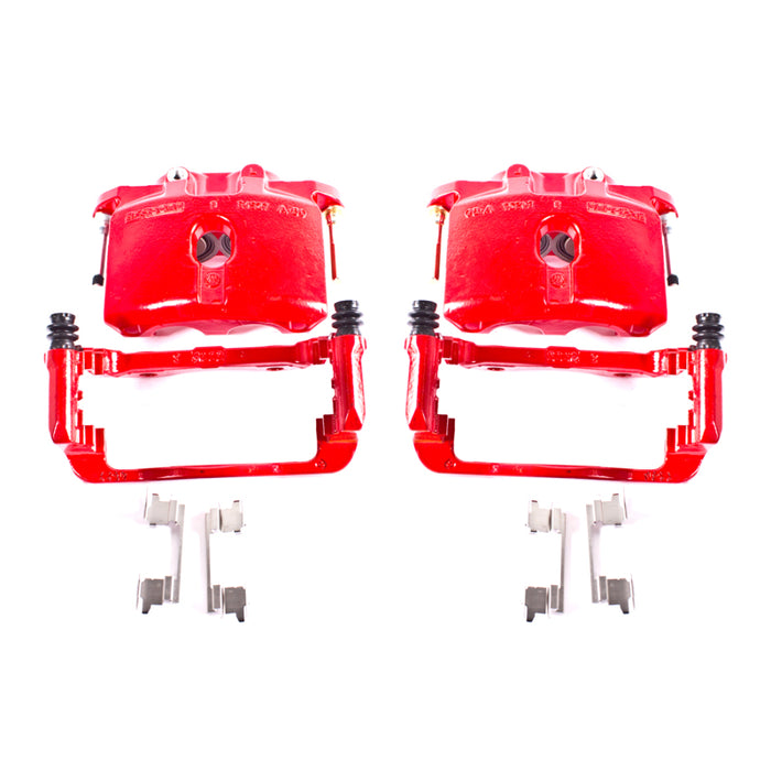 Power Stop 03-06 Cadillac Escalade Rear Red Calipers w/Brackets - Pair