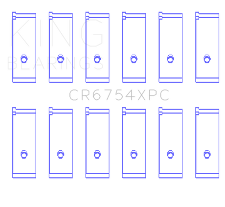 King Engine Bearings Toyota2JZGE/2JZGTE 3.0L pMaxKote Performance Rod Bearing Set - Size +.026mm