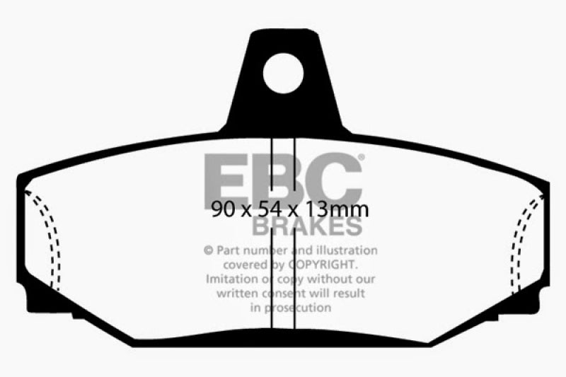 EBC 83-90 Volvo 760 2.3 Turbo (ABS) (Girling) Greenstuff Rear Brake Pads