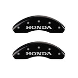 MGP 4 Caliper Covers Engraved Front & Rear Honda Black Finish Silver Char 2010 Honda Civic