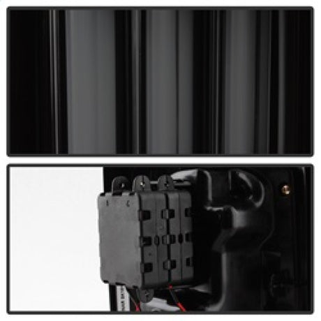 Spyder 07-16 Jeep Wrangler Version 2 Light Bar LED Tail Lights - Smoke (ALT-YD-JWA07V2-LBLED-BSM)