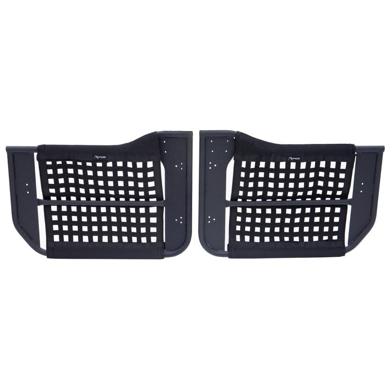 Rampage 2007-2018 Jeep Wrangler(JK) 2-Door Tube Doors With Netting - Black