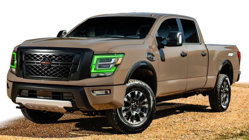 Oracle 21-22 Nissan Titan RGB+W Headlight DRL Upgrade - ColorSHIFT w/ Simple Controller SEE WARRANTY