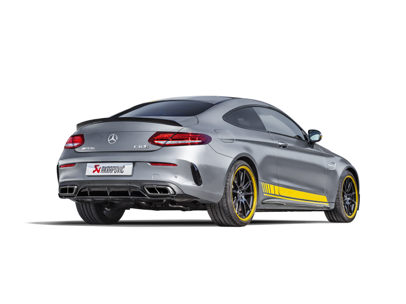 Akrapovic 16-17 AMG C63 Coupe Evolution Line Cat Back (Titanium) w/ Carbon Tips (Req. Link Pipe)