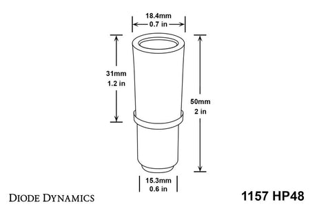 Diode Dynamics 1157 LED Bulb HP48 LED - Amber (Pair)