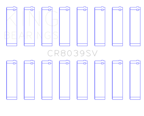 King Engine Bearings 08-10 Ford Powerstroke 6.4L (Size +.026mm) Connecting Rod Bearing Set