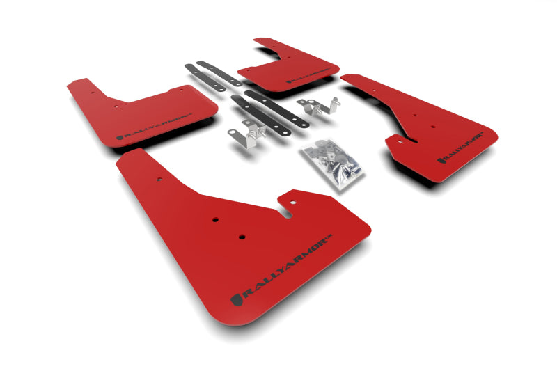 Rally Armor 18-25 Toyota Corolla Hatchback Red UR Mud Flap Black Logo
