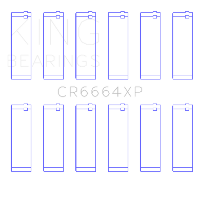 King Buick V6 (Size STDX) XP - Series Performance Rod Bearing Set