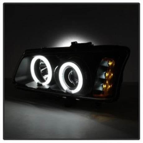 Spyder Chevy Silverado 1500 03-06 Projector Headlights CCFL Halo LED Blk High H1 PRO-YD-CS03-CCFL-BK
