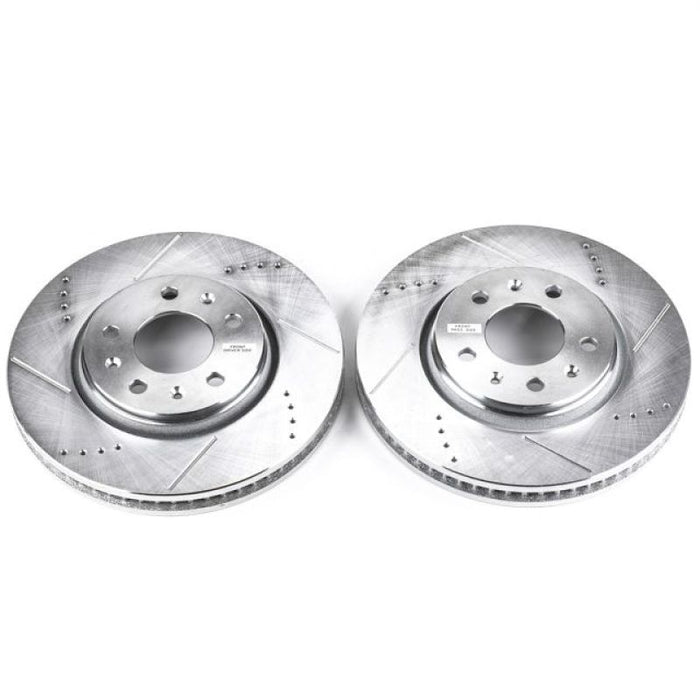 Power Stop 03-05 Cadillac CTS Front Evolution Drilled & Slotted Rotors - Pair